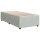 vidaXL Boxspringbett mit Matratze Hellgrau 80x200 cm Samt