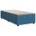 vidaXL Boxspringbett mit Matratze Blau 90x190 cm Samt