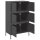 vidaXL Highboard Schwarz 68x39x113 cm Stahl