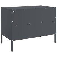 vidaXL TV-Schrank Anthrazit 68x39x50,5 cm Kaltgewalzter Stahl