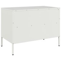 vidaXL TV-Schrank Wei&szlig; 68x39x50,5 cm Kaltgewalzter Stahl