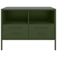 vidaXL TV-Schrank Olivgr&uuml;n 68x39x50,5 cm Kaltgewalzter Stahl