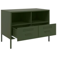 vidaXL TV-Schrank Olivgr&uuml;n 68x39x50,5 cm Kaltgewalzter Stahl