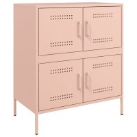 vidaXL Sideboard Rosa 68x39x79 cm Stahl