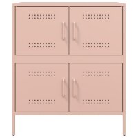 vidaXL Sideboard Rosa 68x39x79 cm Stahl