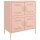 vidaXL Sideboard Rosa 68x39x79 cm Stahl