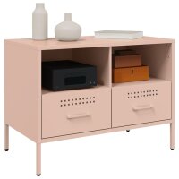 vidaXL TV-Schrank Rosa 68x39x50,5 cm Kaltgewalzter Stahl