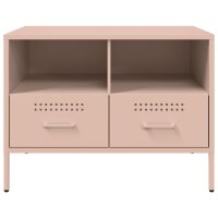 vidaXL TV-Schrank Rosa 68x39x50,5 cm Kaltgewalzter Stahl