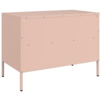 vidaXL TV-Schrank Rosa 68x39x50,5 cm Kaltgewalzter Stahl