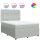 vidaXL Boxspringbett mit Matratze Hellgrau 140x200 cm Samt