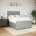 vidaXL Boxspringbett mit Matratze Hellgrau 140x200 cm Samt