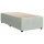 vidaXL Boxspringbett mit Matratze Hellgrau 90x190 cm Samt