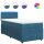 vidaXL Boxspringbett mit Matratze Blau 90x190 cm Samt