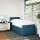 vidaXL Boxspringbett mit Matratze Blau 90x190 cm Samt