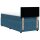 vidaXL Boxspringbett mit Matratze Blau 90x190 cm Samt