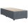 vidaXL Boxspringbett mit Matratze Dunkelgrau 90x200 cm Samt