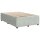 vidaXL Boxspringbett mit Matratze Hellgrau 120x200 cm Samt