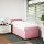 vidaXL Boxspringbett mit Matratze Rosa 80x200 cm Samt