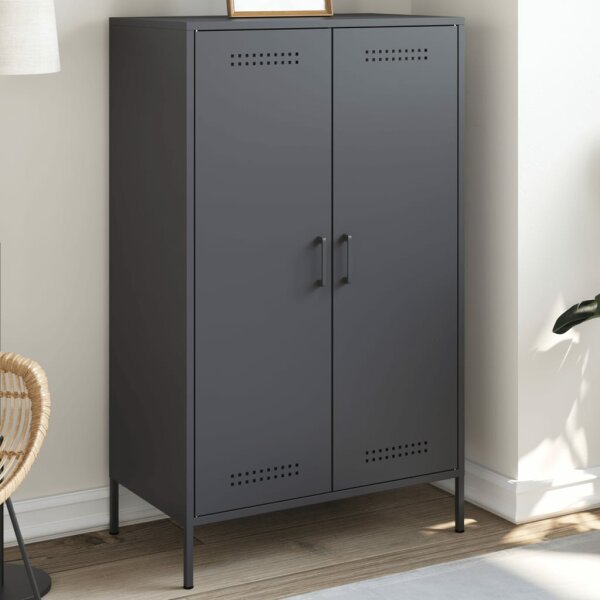 vidaXL Highboard Anthrazit 68x39x113 cm Stahl