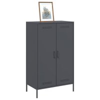 vidaXL Highboard Anthrazit 68x39x113 cm Stahl