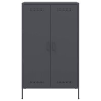 vidaXL Highboard Anthrazit 68x39x113 cm Stahl