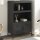 vidaXL Highboard Schwarz 68x39x113 cm Stahl