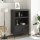 vidaXL Highboard Schwarz 68x39x113 cm Stahl