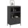 vidaXL Highboard Schwarz 68x39x113 cm Stahl