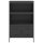 vidaXL Highboard Schwarz 68x39x113 cm Stahl