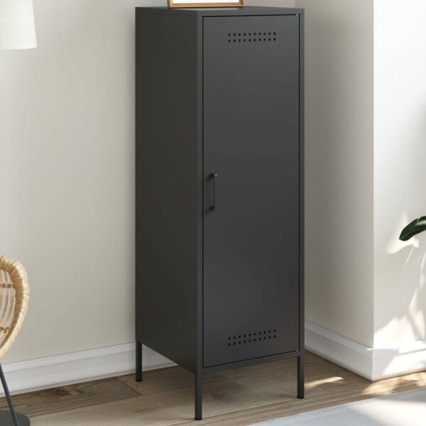 vidaXL Highboard Schwarz 36x39x113 cm Stahl