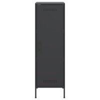 vidaXL Highboard Schwarz 36x39x113 cm Stahl