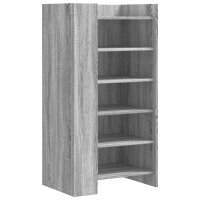 vidaXL Schuhschrank Grau Sonoma 52x37,5x100 cm Holzwerkstoff