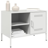 vidaXL TV-Schrank Wei&szlig; 68x39x50,5 cm Stahl