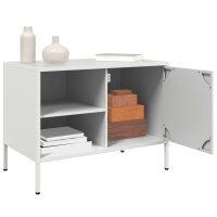 vidaXL TV-Schrank Wei&szlig; 68x39x50,5 cm Stahl