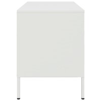 vidaXL TV-Schrank Wei&szlig; 68x39x50,5 cm Stahl