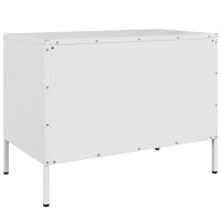 vidaXL TV-Schrank Wei&szlig; 68x39x50,5 cm Stahl