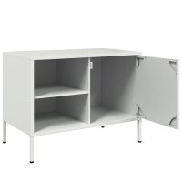 vidaXL TV-Schrank Wei&szlig; 68x39x50,5 cm Stahl