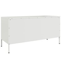 vidaXL TV-Schrank Wei&szlig; 100,5x39x50,5 cm Stahl