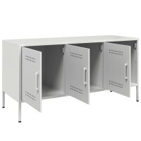 vidaXL TV-Schrank Wei&szlig; 100,5x39x50,5 cm Stahl