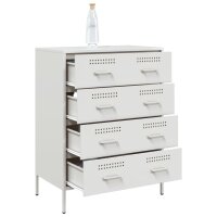 vidaXL Sideboard Wei&szlig; 68x39x89 cm Stahl