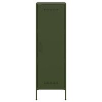 vidaXL Highboard Olivgr&uuml;n 36x39x113 cm Stahl