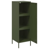 vidaXL Highboard Olivgr&uuml;n 36x39x113 cm Stahl