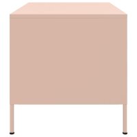 vidaXL Couchtisch Rosa 68x50x50,5 cm Kaltgewalzter Stahl