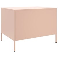 vidaXL Couchtisch Rosa 68x50x50,5 cm Kaltgewalzter Stahl