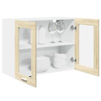 vidaXL H&auml;ngeglasschrank Sonoma-Eiche 80x31x60 cm Holzwerkstoff