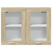 vidaXL H&auml;ngeglasschrank Sonoma-Eiche 80x31x60 cm Holzwerkstoff