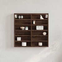 vidaXL Vitrinenschrank Braun Eichen-Optik 60x8,5x58 cm...