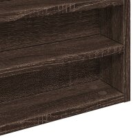 vidaXL Vitrinenschrank Braun Eichen-Optik 60x8,5x58 cm Holzwerkstoff