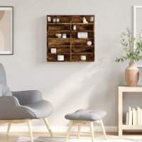 vidaXL Vitrinenschrank R&auml;uchereiche 60x8,5x58 cm Holzwerkstoff