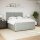 vidaXL Boxspringbett mit Matratze Hellgrau 180x200 cm Samt